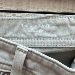 AG Adriano Goldschmied The Graduate Tailored Leg Pants - Light Gray
